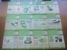 Joblot 12 Vintage 1950s Hobbies Weekly Magazines 1957 DIY Craft Home Improvement
