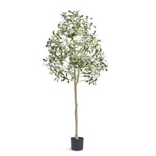 5 FT Artificial Olive Tree Green Natural Tall Faux Lifelike Fake Plant