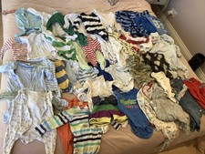 74 Items Baby Boy Clothes Bundle Age 0-3,3-6,6-9,9-12, 12-18 Months and 2 years