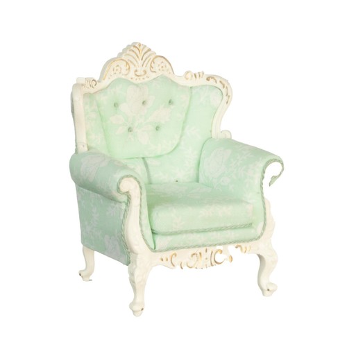 Dolls house rococo armchair - dolls,