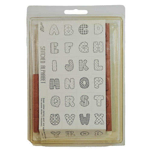 Stitched alphabet stampin - stitched,
