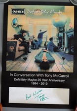 Oasis Poster signed by Tony