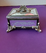 Vintage Ornate Silver Mirror