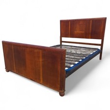 1940s Art Deco Oak Double Bed