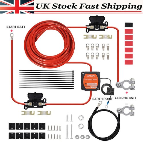 Split charge relay - kit, 12v