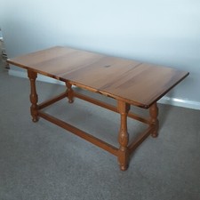 1970's Ercol pine cottage style coffee table used