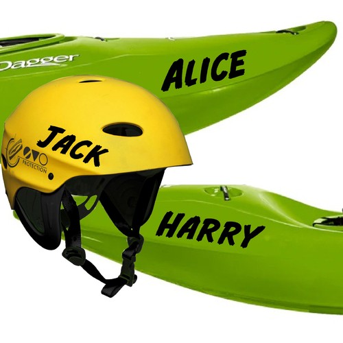 Personalised kayak name - personalised,