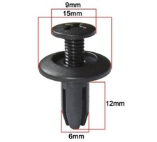 FOR MERCEDES-BENZ PANEL RIVETS PUSH CLIP DOOR BUMPER ARCH 6MM TRIM FASTENER CLIP