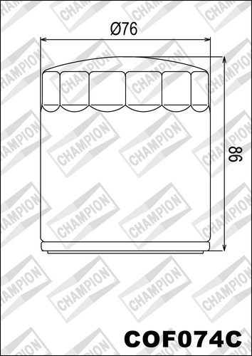 Cof074c oil filter champion - oil,