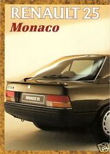 Renault 25 GTS Monaco Limited Edition 1986 UK Market Sales Brochure