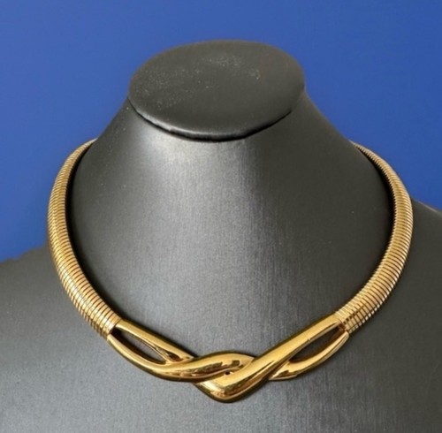 Vtg monet omega necklace gold - omega,