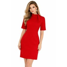Hobbs London Red Mock Neck Bow