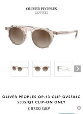 OLIVER PEOPLES OP-13 SUNGLASSES CLIP-ON OV5504C  503571 Soft Gold (CLIP-ON ONLY)