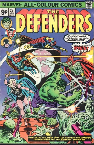 Marvel comics defenders - defenders, #29