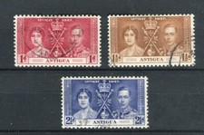 Antigua KGVI 1937 Coronation Omnibus set used