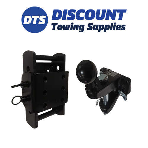 Black towbar adjustable - 3.5t,