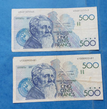 Belgian banknotes X 2  500