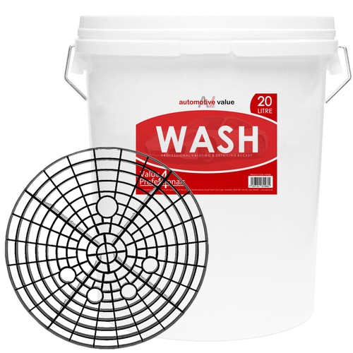 Litre white car - white, bucket