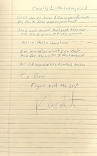 KURT COBAIN NIRVANA Signed