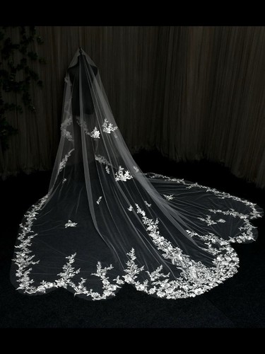 Flowers floral veil tier - 3d,
