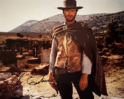 Clint eastwood signed 8x10 - eastwood,