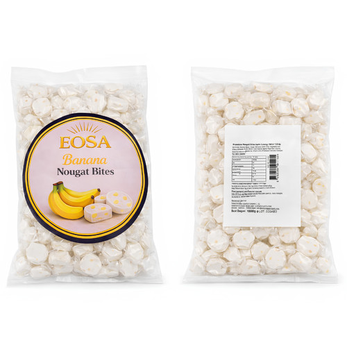 Banana nougat bites 1kg - bites,