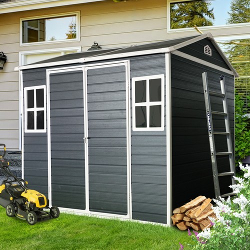 8x6ft resin outdoor storage - resin,