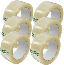 CLEAR PACKING TAPE PARCEL STRONG 48MM X 66M BOX SEALING SELLOTAPE PACKAGING 