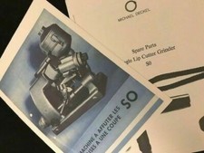 Deckel Vintage S0 Grinding Machine Catalogues, Operations  & Spare Parts x3