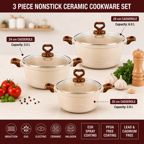 Piece premium non stick - 3-piece,
