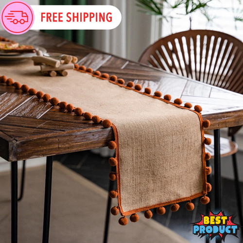 Modern pom table runner - pom,