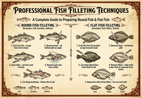 Butchery guide poster - , print