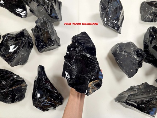 Jumbo obsidian stone crystal - jumbo,