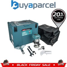 Makita RT001GZ21 40V MAX XGT Cordless Brushless Laminate Router Trimmer + Makpac