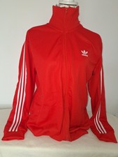 Men's Red Adidas Track Top