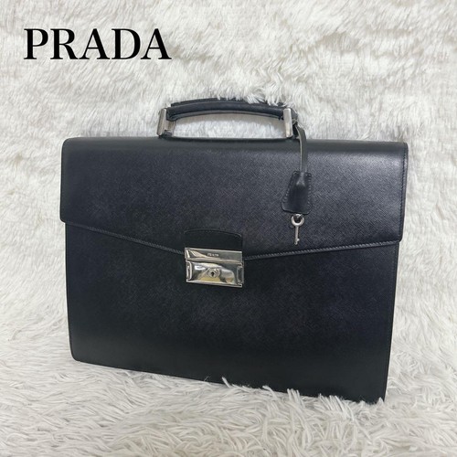 Prada saffiano briefcase - prada,