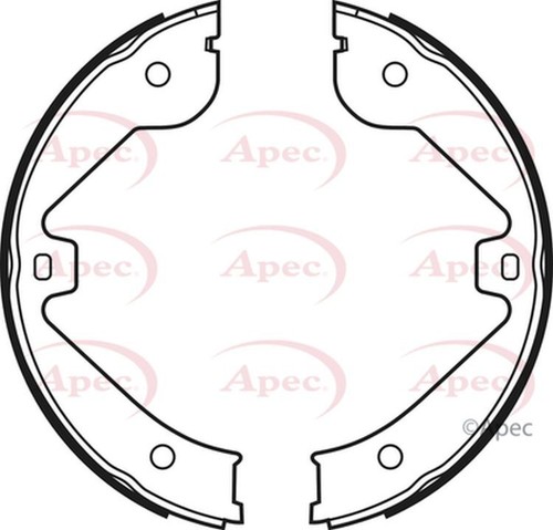 Apec brake shoes rear - shoes,
