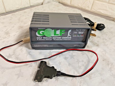 Gunson's 12v 4 Amp Golf Trolley Lead Acid Battery Charger / T-Bar Connector 4140