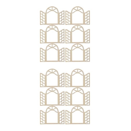 Pcs arch miniature wood - pcs,