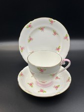 Vintage bone china tea trio, made in England.