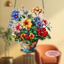 Colourful Flowers Suncatcher