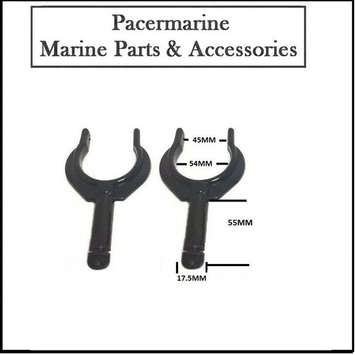 Pair black oar rowlock oarlock - black,