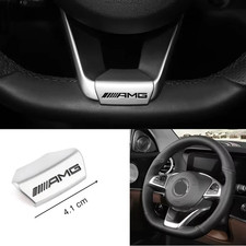 Car Emblem Badge Steering Wheel Decoration Trim Sticker for Mercedes Benz AMG W2