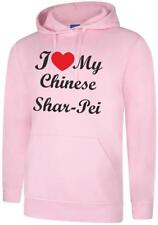 I Love My Chinese Shar Pei Dog Present Unisex Hoody Hoodie Hooded Sweatshirt