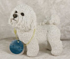 Bichon Frise 4 inches tall ornament pedigree dog by Leonardo Dog Studies