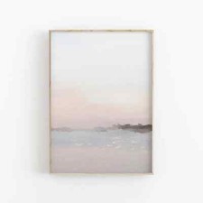 Abstract Beach Painting Poster