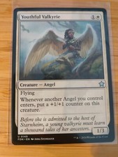 MTG Youthful Valkyrie 0149 Foundations M/NM Free UK P&P