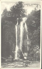 RHYL, DYSERTH WATERFALL, Wales - Vintage POSTCARD