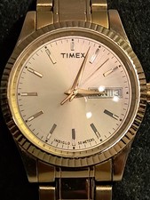 Timex Indiglo 50 Meters Men's Quartz Watch WR 50M Lovely Condition Working VGC