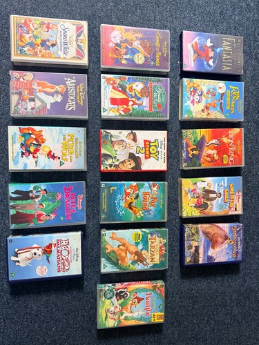 Disney vhs tapes - tapes, with